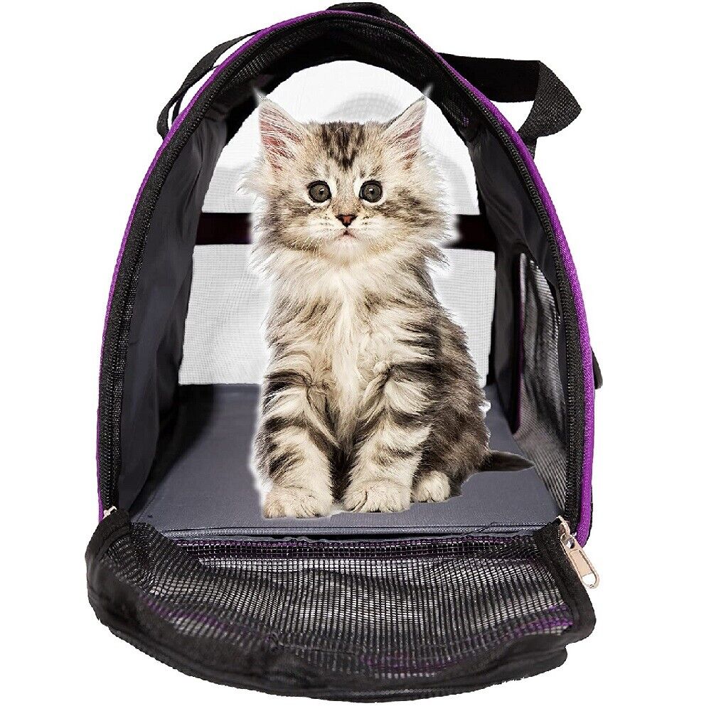 Pet Dog Cat Carrier Travel Tote Bag Comfort Case Soft Sided Airline Approved M L 24Hr Smart